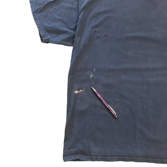 Vintage Atlanta Braves TShirt Gildan XL Navy Short Sleeve Crew Neck Cotton MLB - Picture 5 of 12